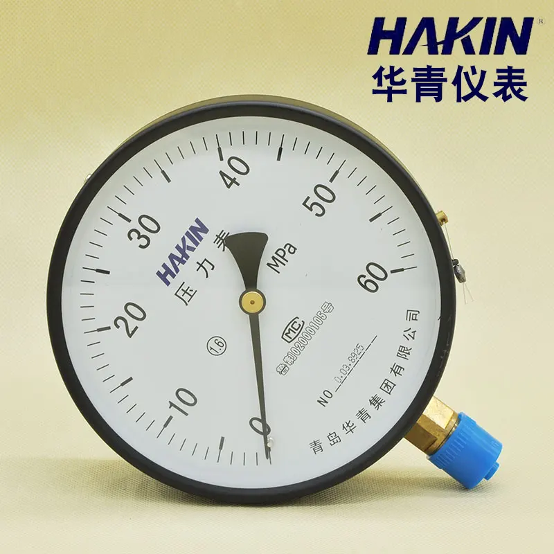 

HAKIN/Huaqing pressure gauge air pressure gauge Y-150 water pressure gauge 1.6mpa high pressure 40mpa radial oil pressure