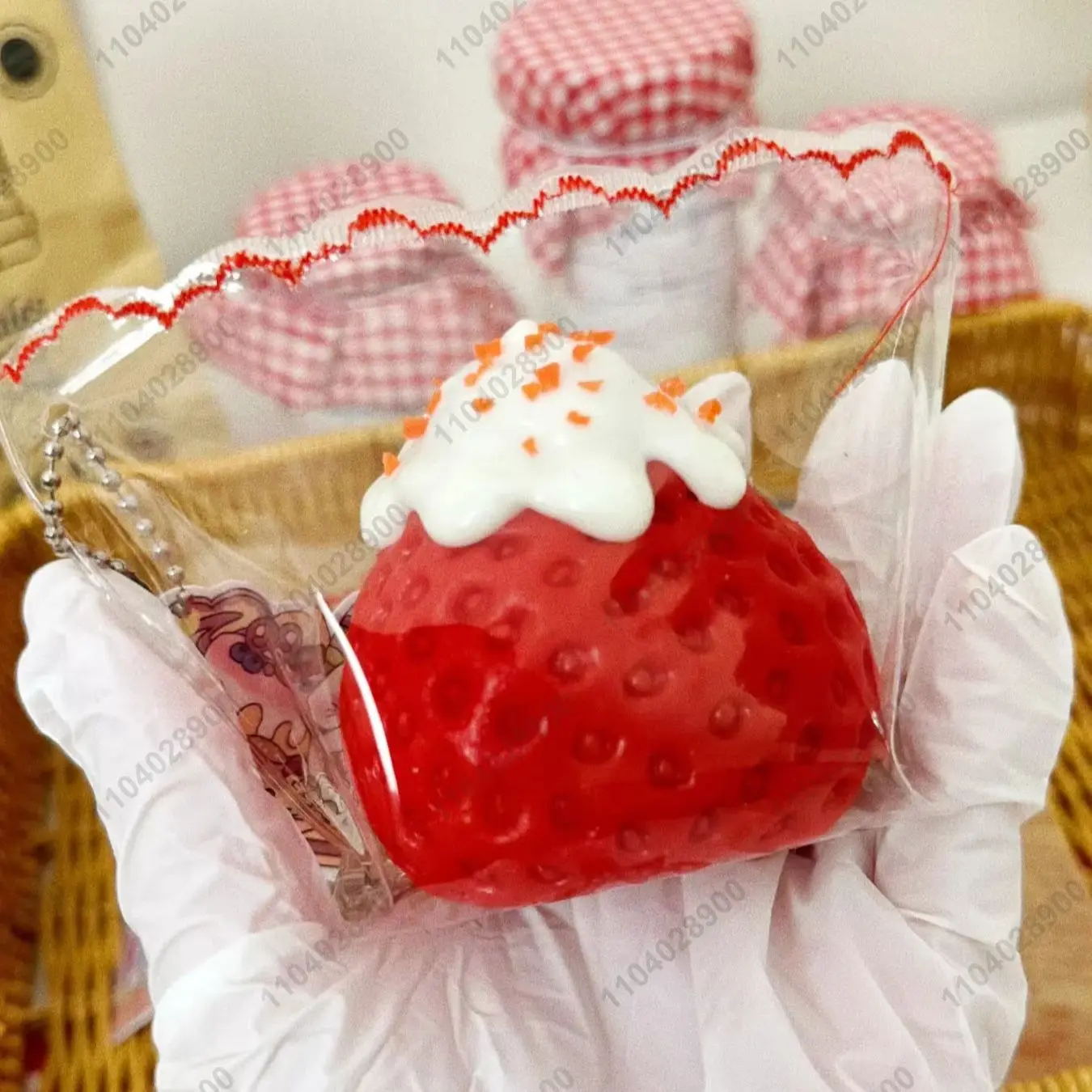 

Красная клубника Taba Squishy Big Strawberry Fruit Squeeze Toy Mochi Toy Stress Release Антистрессовая игрушка для расслабления рук в подарок