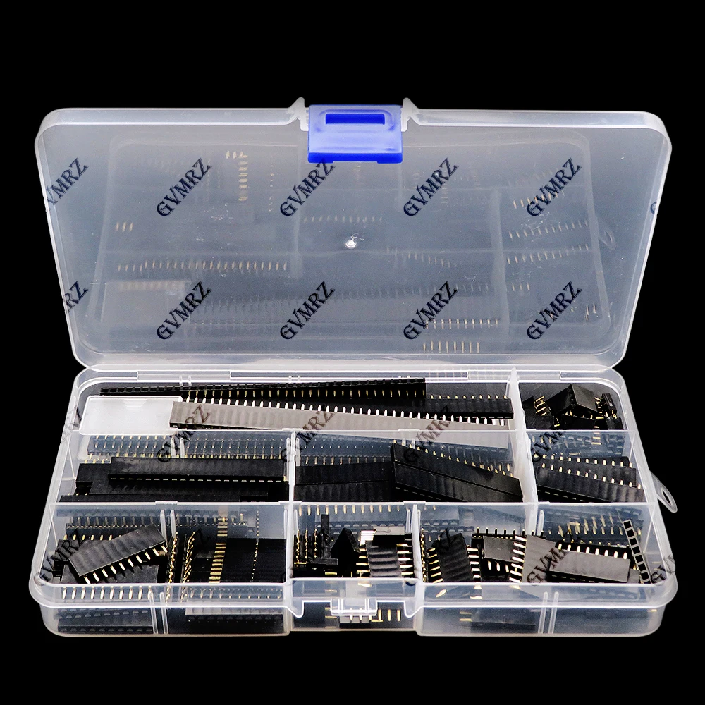120PCS/box 4PIN 6PIN 8PIN 2.54mm single row pin socket Female Header connector 10PIN 12PIN PCB board combination Kit 16PIN 40PIN