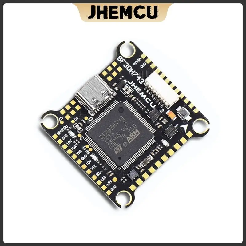 JHEMCU GF30H743 H743 480MHZ Flight Controller ICM-42688-P DUAL Barometer OSD 128M BlackBox Dual BEC 3-6S 30X30mm for FPV Drones