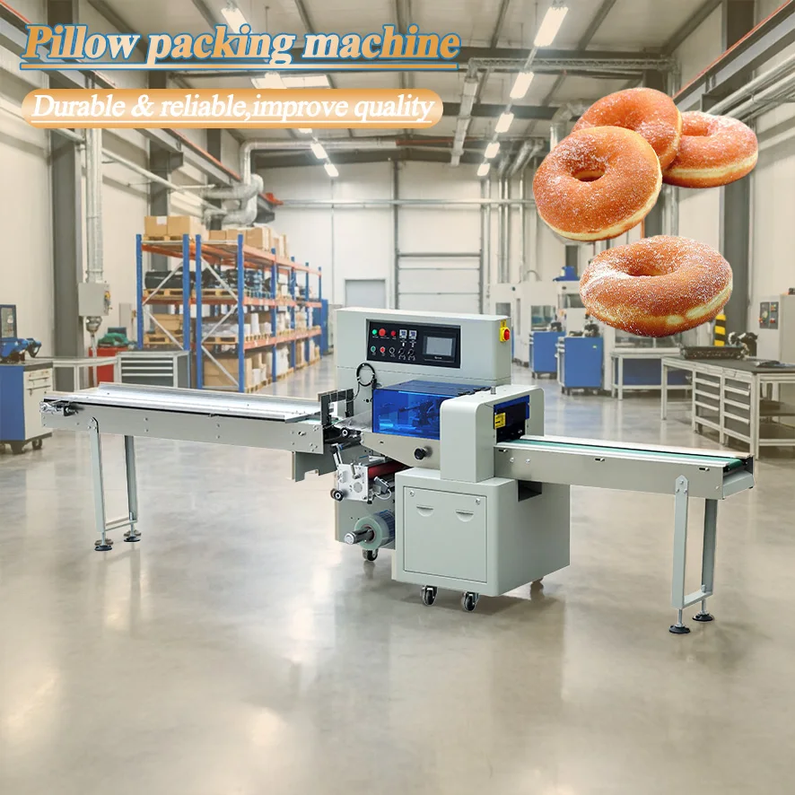 Reliable PLC Control Servo Drive Multifunctional Hardware Tools Daily Necessities Factory Pillow Packaging Machine