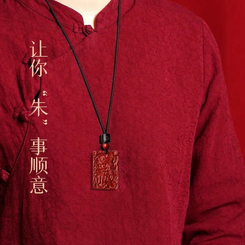 Ore Tianshi Zhong Kui Purple Gold Sand Carry-on Pendant Men and Women Jewelry Necklace