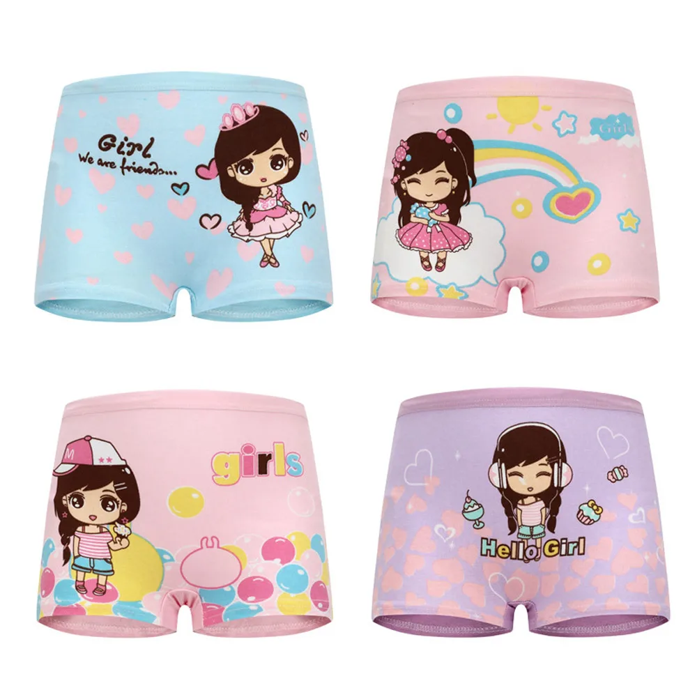 1/4/8/12 Pcs Kinder Mädchen Höschen Sets Baumwolle Ziemlich Niedlichen Cartoon Einhorn Druck Kind Unterwäsche für mädchen Kind Boxer Atmungsaktiv – Detail 4