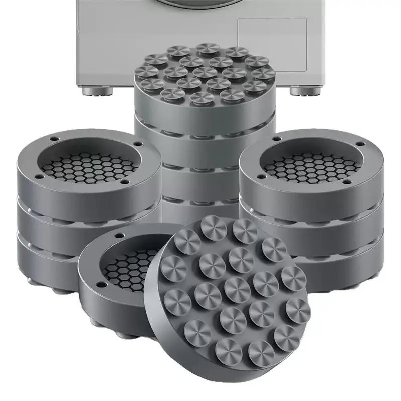 4Pcs Household Silicone Shock-absorbing Pads With Suction Cup Anti Slip Foot Pad High Base Frame Suction Cup Holder Silent