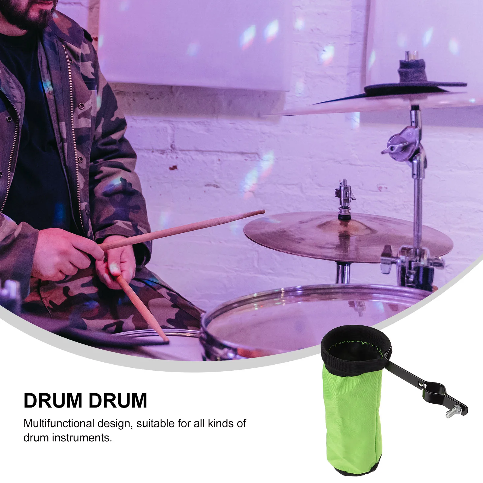 

Drum Stick Bag Sticks Pouch French Holder Oxford Cloth Clip on Drumstick Storage