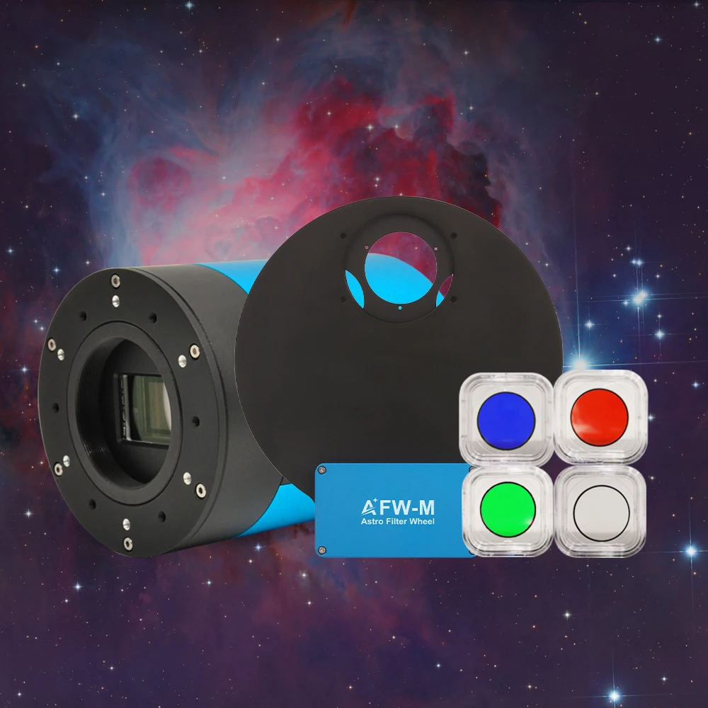 1600M Deep Sky Camera Kit V3 | Astronomy Camera with Filter Wheel and LRGB Filters for Astrophotography