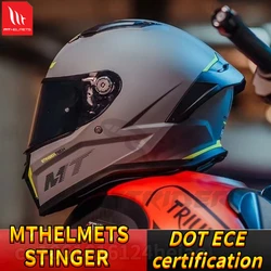 MT STINGER 2 Motorcycle Helmet men women all Seasons Universal Motorcycle Full Helmet DOT ECE Certification cascos para moto