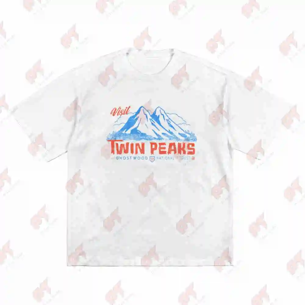 Twin Peaks Sheriff Department Iconic Logo Short Sleeve Tee 100% Cotton T-Shirt