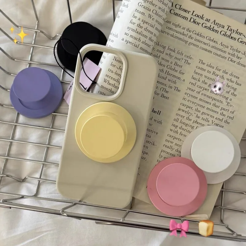 

Korean Japan INS Solid Color Simple Magnetic Bracket for IPhone 17Pro Max for Magsafe Foldable Airbag Holder Desktop Lazy Stand