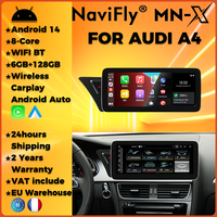Navifly Andorid 14 Car Radio For Audi a4 b8 A4L Audi A5 2009-2017 All in one Multimedia Player GPS Navigation Wireless CarPlay