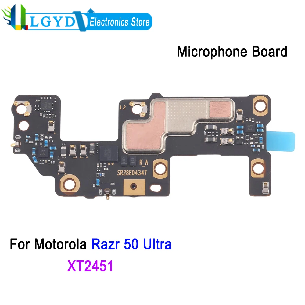 XT2451 Microphone Board For Motorola Razr 50 Ultra, For Motorola Razr+ 2024 XT2451-2‌ Phone Microphone Board Replacement Part