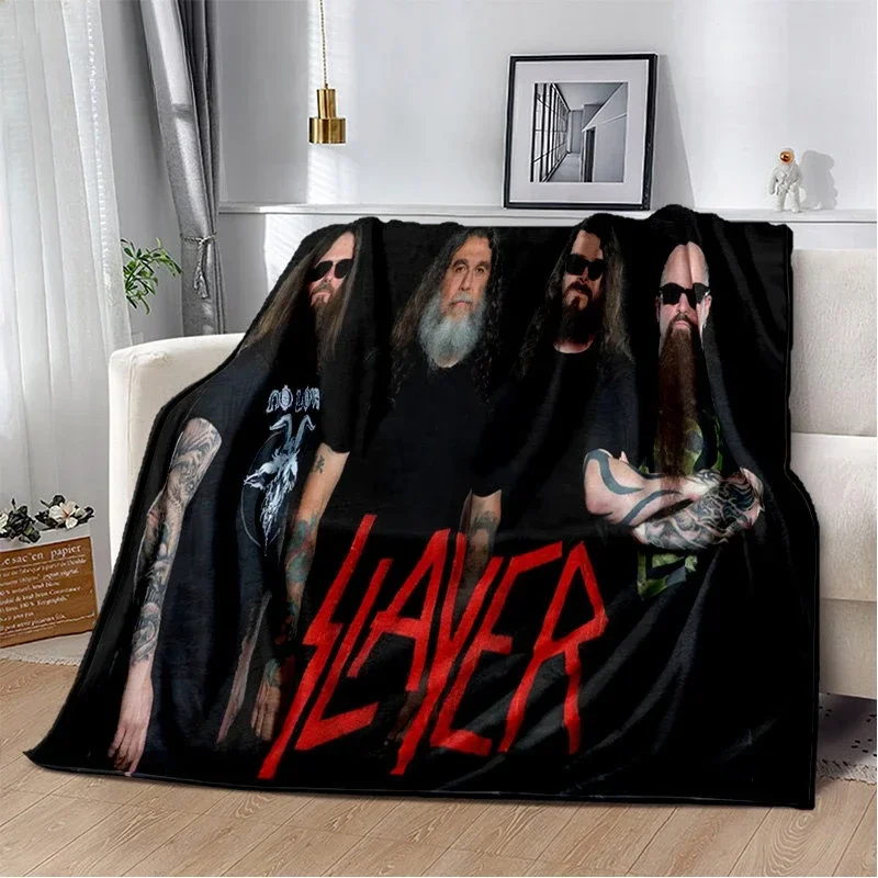 

Slayer Heavy Metal Band Soft Plush Blanket,Flannel Blanket Throw Blanket for Living Room Bedroom Bed Sofa Picnic Cover Warm Kids