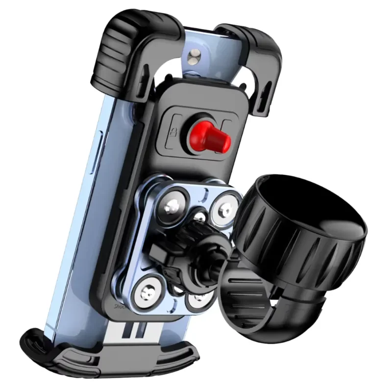 Trend Products 2025 Amz Hot Sales Motorcycle Cell Phone Holder Stabilizer Metal Shock Absorption Anti-Theft System Phone