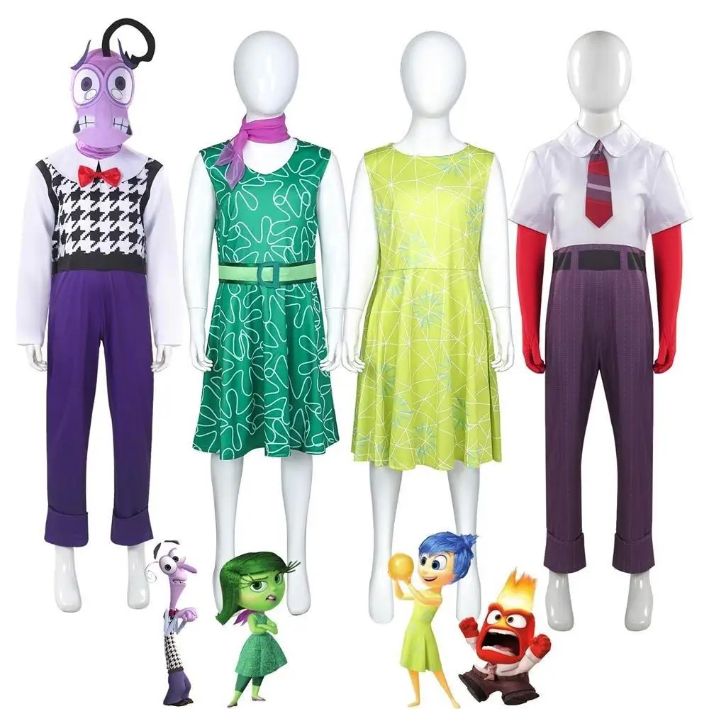 Happy Emotion Cosplay Costume Cartoon Character Role-plang loween Costume Special Agent Mind T orm Women's Faion