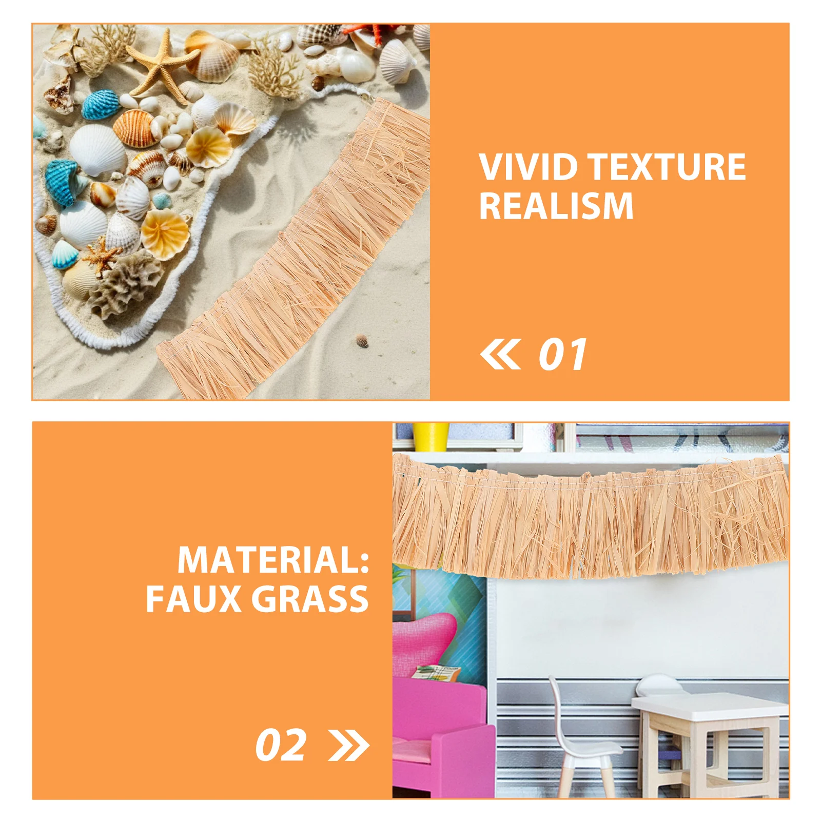 6 szt. Materiałów do mikrokrajobrazu Mini Słoma Dachowa Sztuczna Słoma do Dekoracji Domu DIY, Rękodzieła, Scen, Sztuczna Rolka Słomy