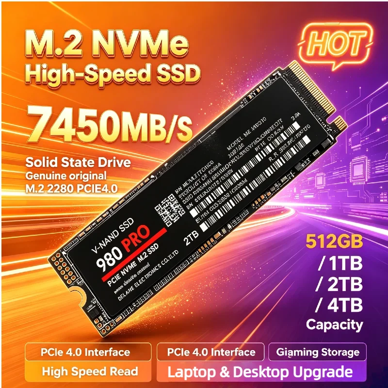 M.2 NVME NGFF Internal Solid State Drive 500GB 1TB 2TB High Performance SSD Hard Disk Drive for Laptop Gaming Desktop Computer
