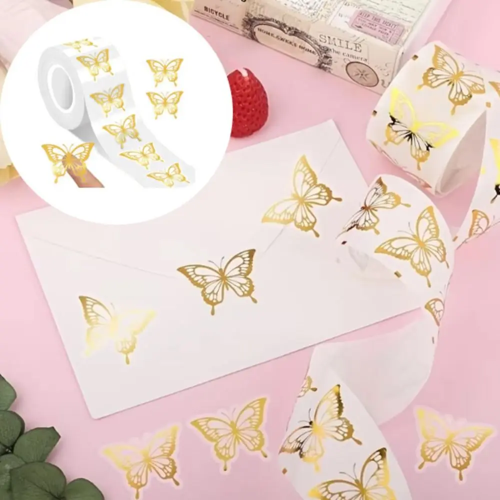Decals Waterproof Butterfly Stickers Gold Foil Golden Golden Butterfly Stickers Simple and Fresh Cute Gold Foil Stickers Laptop