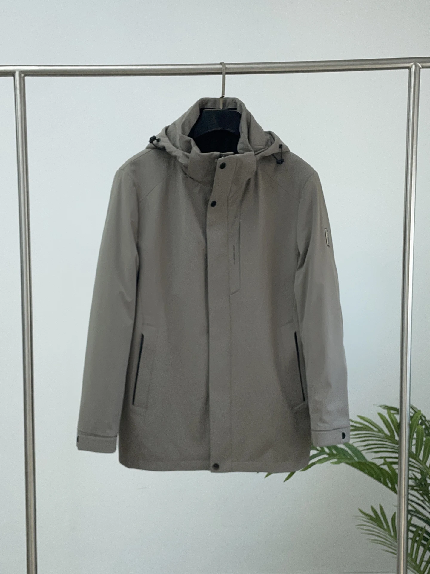 

Removable Fur Lined Parka Jaet Men's Mid-Length Warmth Windproof Rabbit Fur Inner Coat Autumn Winter Casual Sle Zipper Cl...