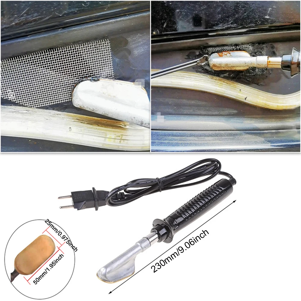 220v 50w Smoothing Iron for Car Bumper Repair Hot Stapler Iron of Plastic Welding Machine Crack Leather Shoes Clothing