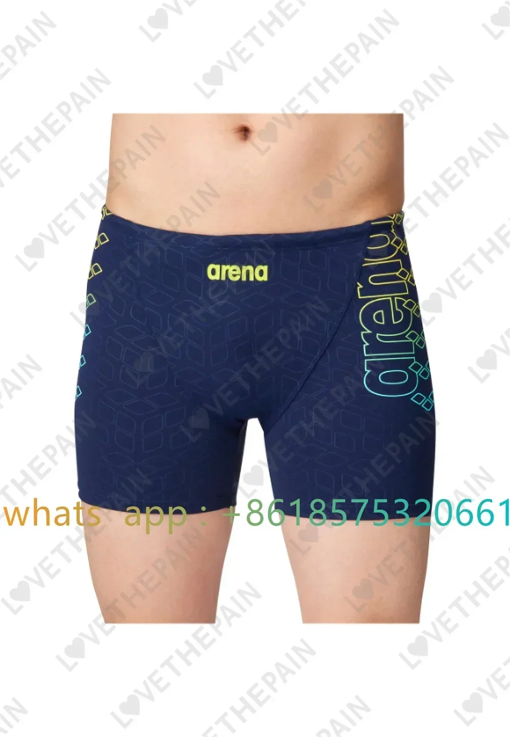 Men Jammer Training Swimwear Trunks Shorts Beach Tights Quick Dry Swimming Running Sports Surfing Swimsuit Summer Printing Pahts - view 3