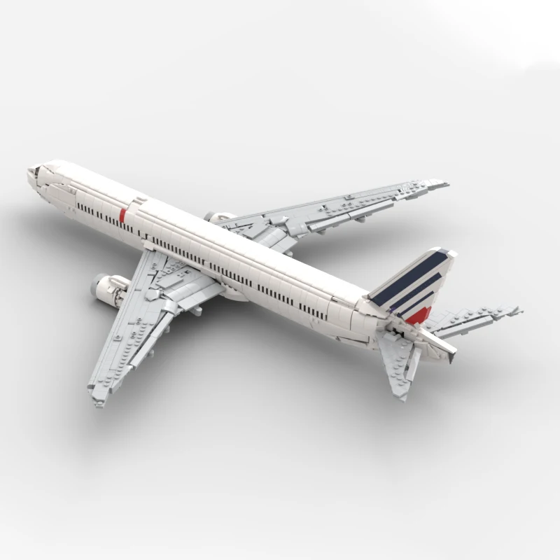 2206PCS MOC Air France 777-300ER Passenger Jet Model Modulaire Bouwstenen DIY Creatieve Assemblage Educatief Speelgoed Gift
