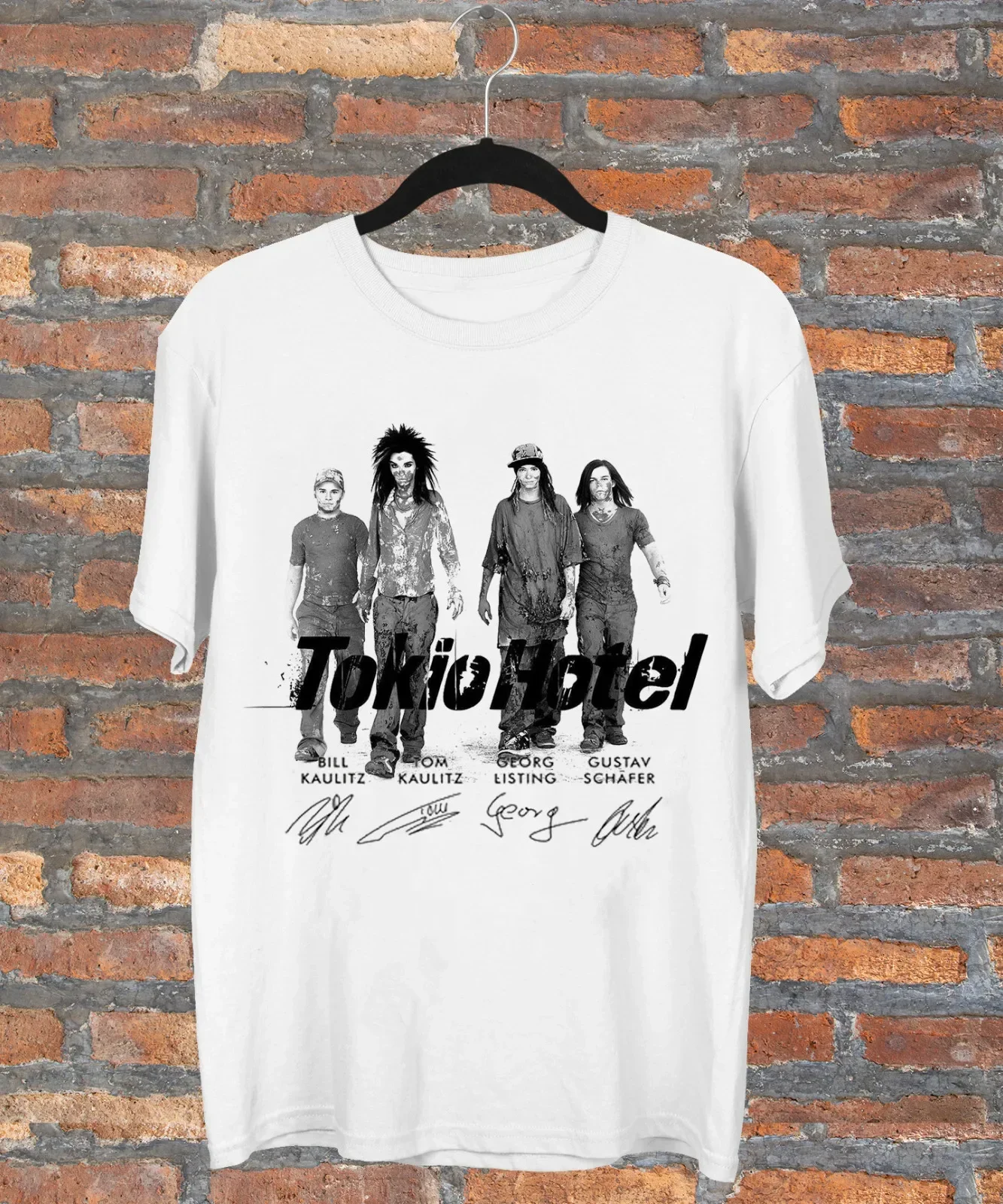 New Popular Tokio Hotel Band Gift For Fan White S-2345XL Men T-shirt MD638