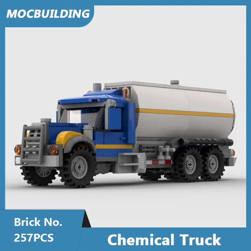 MOC Building Blocks Chemical Truck Model DIY Assembled Bricks City Vehicle Educational Creative Collection Toys Gifts 257PCS