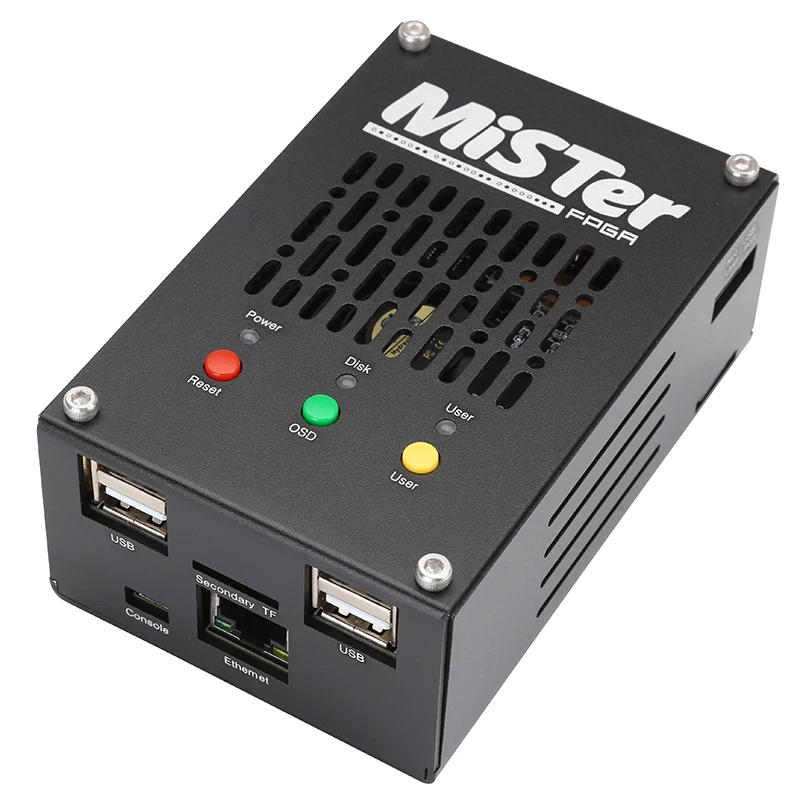 Konsol Video Game Retro Mister FPGA Baru dengan Casing Aluminium