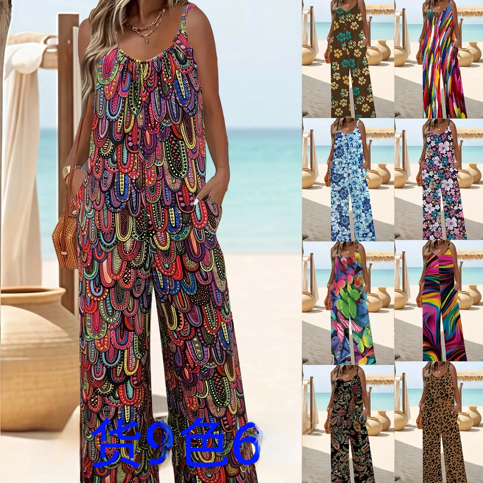 

Женские широкие брюки с высокой талией размера Ele, большие размеры, весна-лето, независимая станция Faion, трансграничная