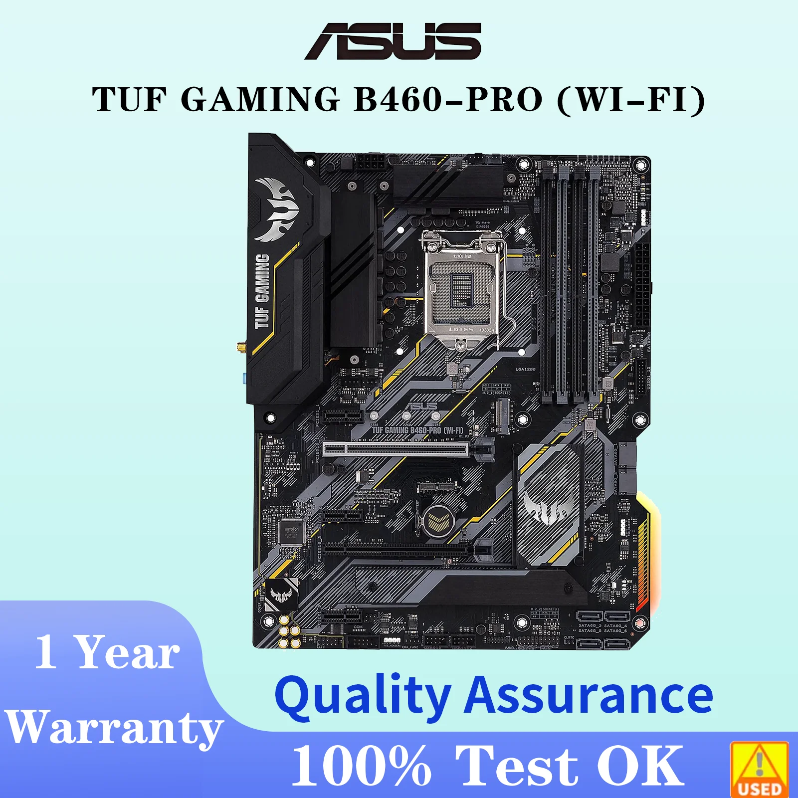 Placa base ASUS TUF GAMING B460-PRO (WI-FI) Intel Socket LGA1200 CPU DDR4 2933 MHz Chipset de memoria B460 Placa base ATX