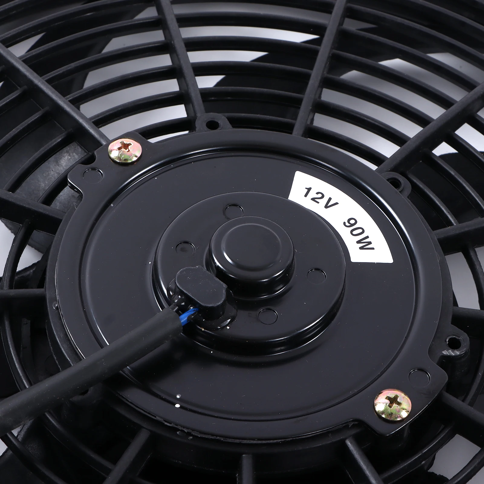 14in مشعاع كهربي مروحة التبريد تصاعد عدة 12 فولت 90 واط سليم مروحة دفع سحب مشعاع كهربي مروحة التبريد مروحة مشعاع