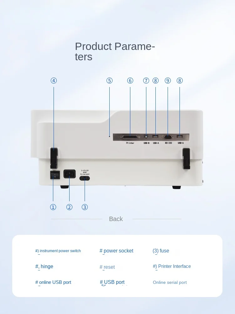 Fully automatic enzyme-linked immunosorbent assay instrument, multifunctional immunopathology96well microbial antibody detection