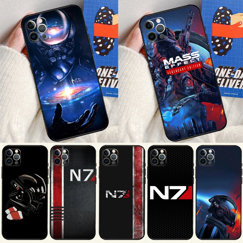 N7 Mass Effect Cover Case For iPhone 16 15 14 Pro Max 15 14 13 12 11 Pro Max XS 12 13 Mini 15 Plus Fundas