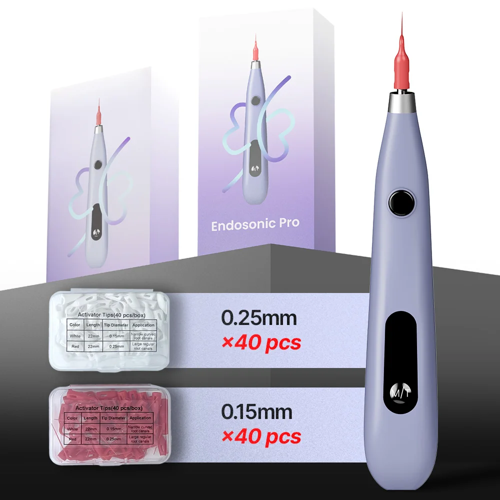 

Endo Ultra Activator Endo Irrigator Cordless Ultrasonic Activator With 80 Tips over 50Khz 800mAh For Endodontic Treatment