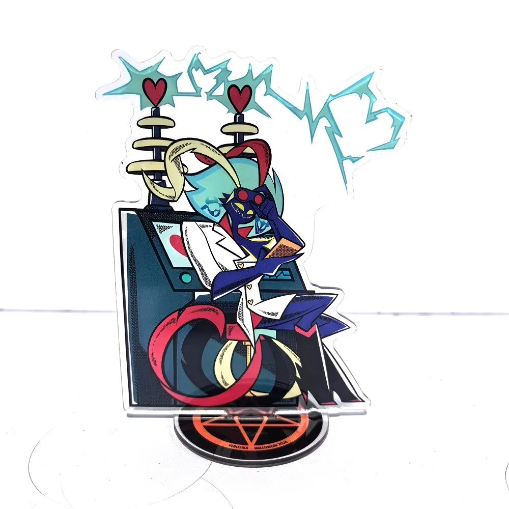 Anime Hazbin Hotel NEW 15cm Acrylic Stand Model Plate Alastor Desk Decor Standing Sign Giving Christmas gifts to a friend