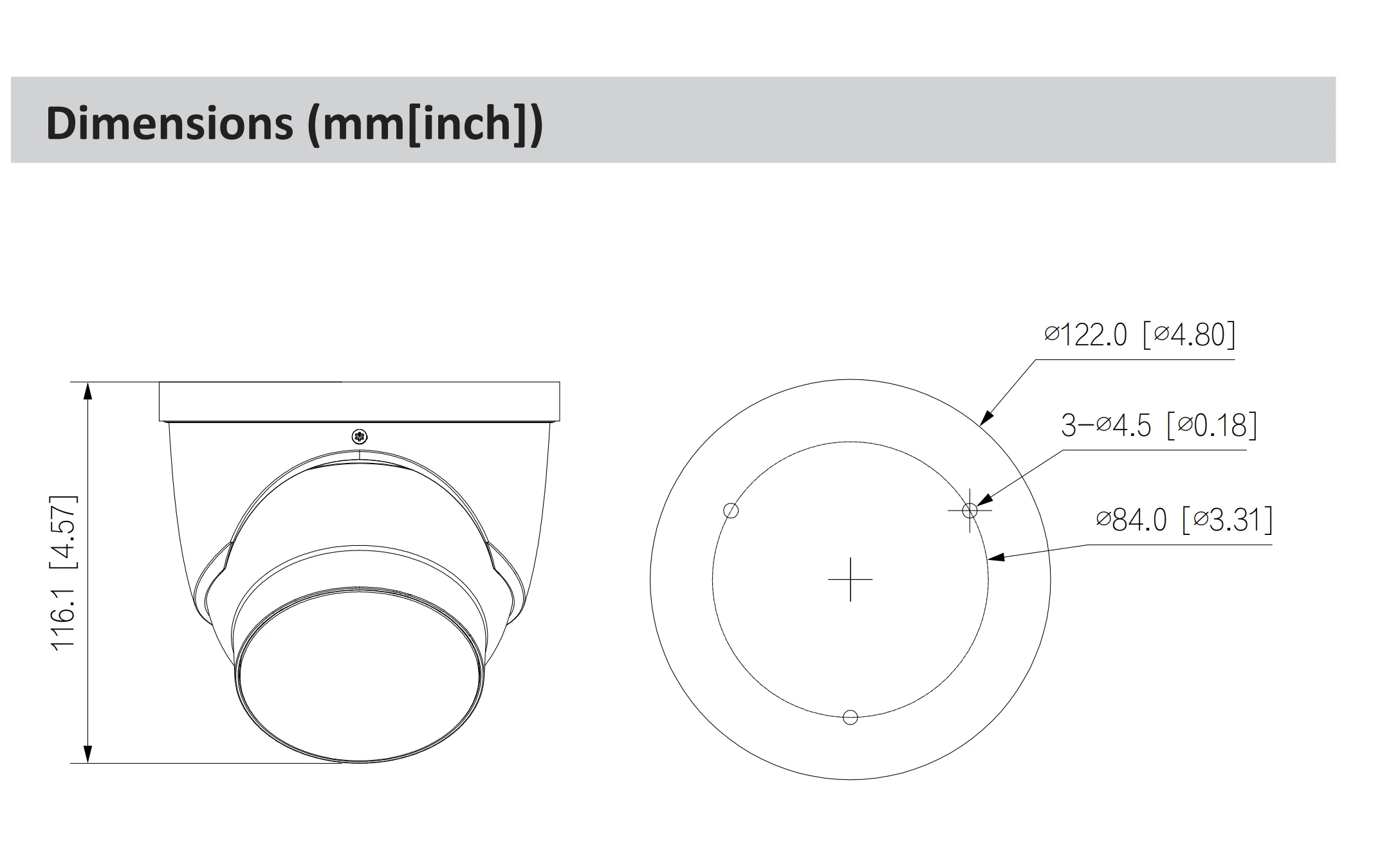 Dahua IPC-HDW3849H-AS-PV-PRO 8MP WizColor TiOC PRO Fixed-focal Eyeball WizSense Network Camera Original Version Update Firmware