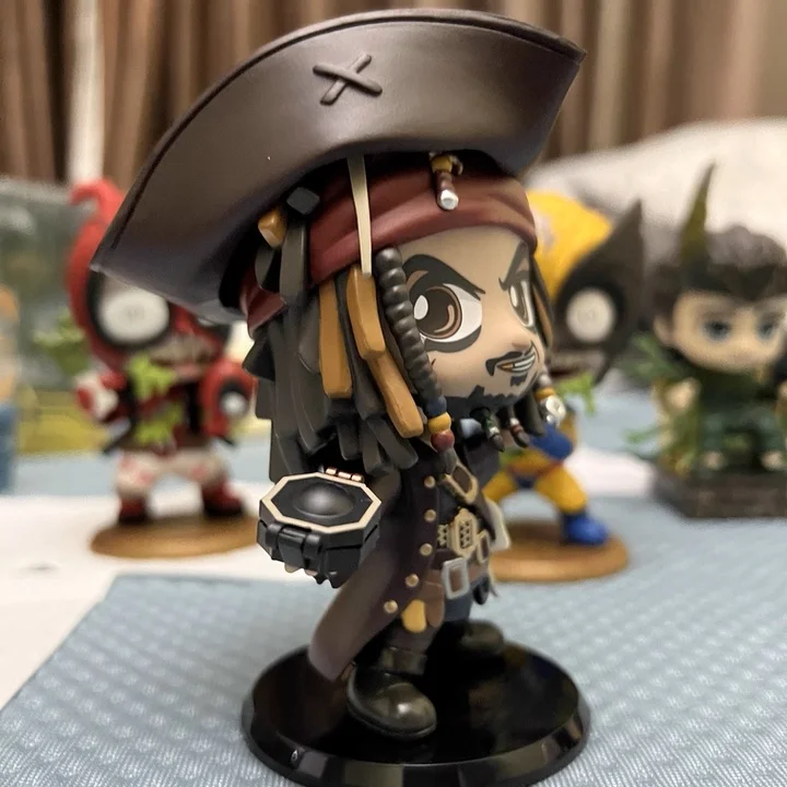 

Горячие игрушки, забавные Капитан Джек Косбиби, мини-кукла, игрушка, модель, коллекция, хобби, подарки «Пираты Карибского моря»