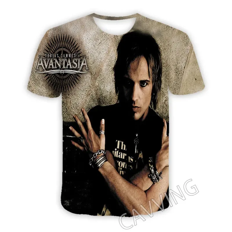 Camisetas informales de Avantasia Band, ropa de calle con estampado 3D, camiseta informal con cuello redondo para hombres y mujeres, ropa de calle para niños, camiseta de Hip-Hop