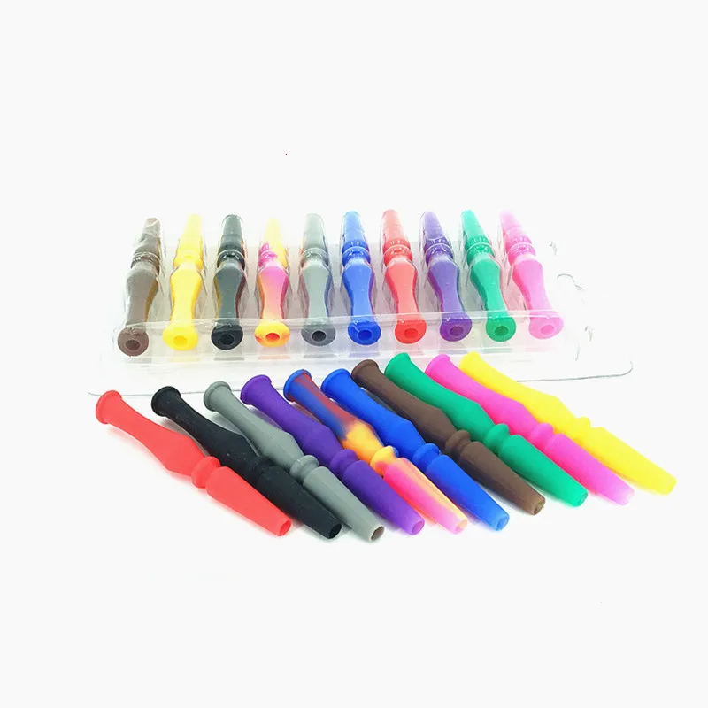 Arabic hookah accessories silicone cigarette holder mixed color hookah straw disposable nozzle can be used multiple times