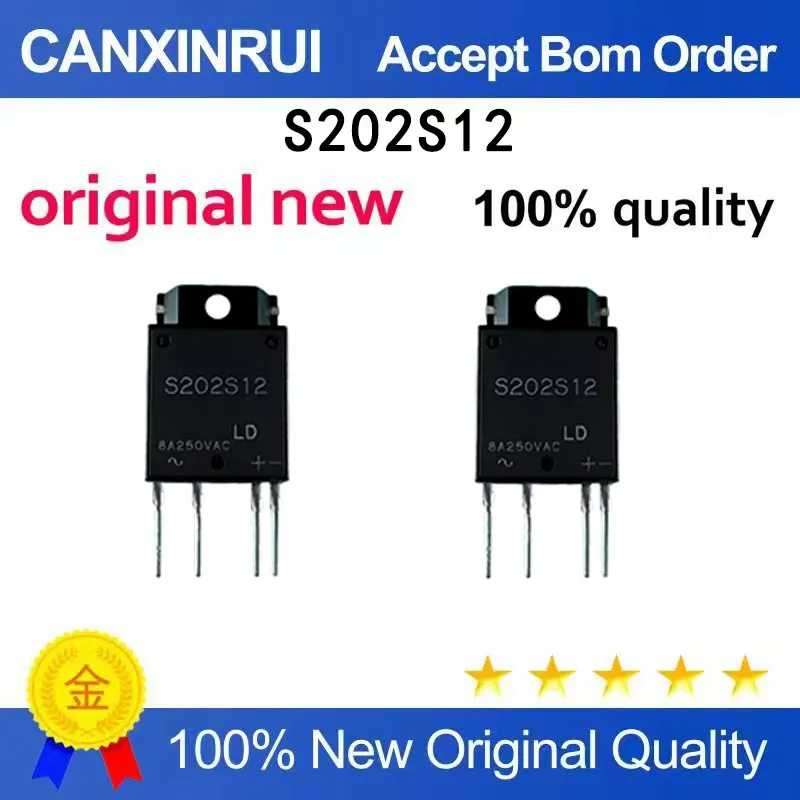 (5pcs-100pcs）Brand new original S202S12 S202S solid-state relay 8A/250V ZIP-4 in stock