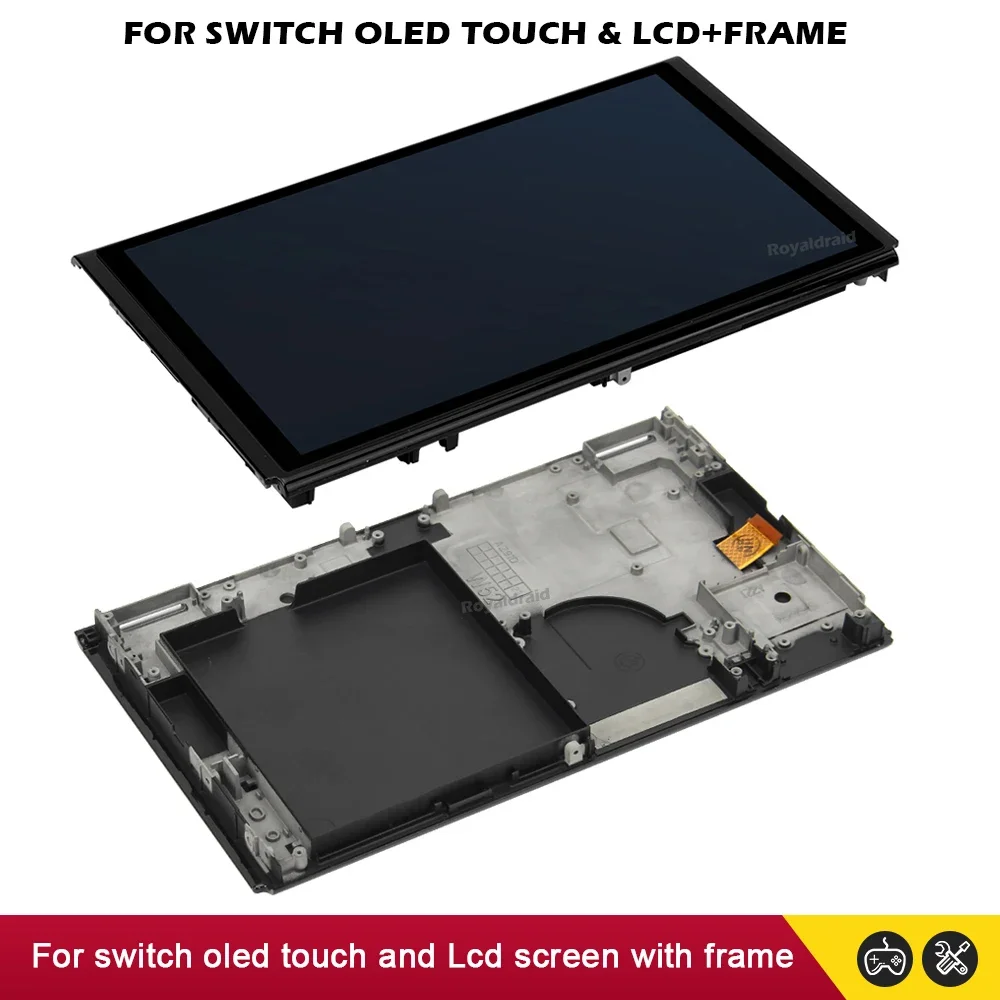 NEW Replacement LCD Display + Touch Screen Digitizer Full Assembly with Midle frame For Nintend Switch OLED Screen Accessories