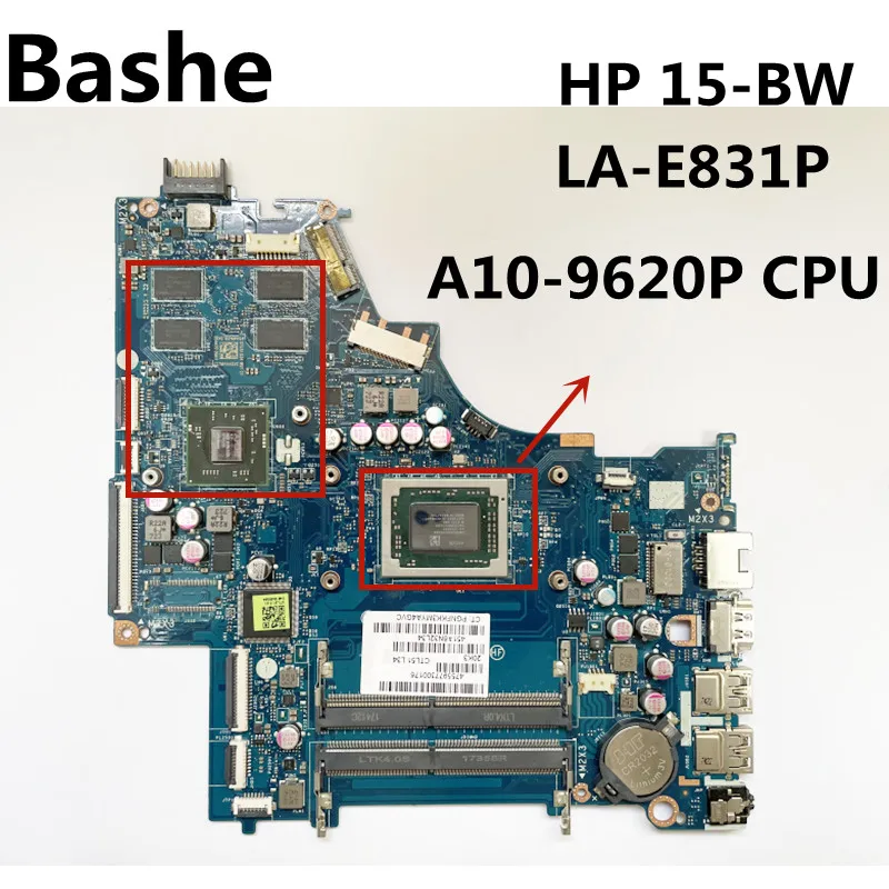 For HP  15-BW  Notebook Motherboard A10-9620P CPU independence  Graphics Card LA-E831P 924723-01 complete full test