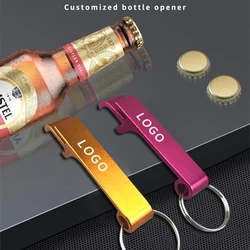 Laser Engrave Custom LOGO Beer Opener Personalize  Aluminum Metal Bottle Multifunctional Tools