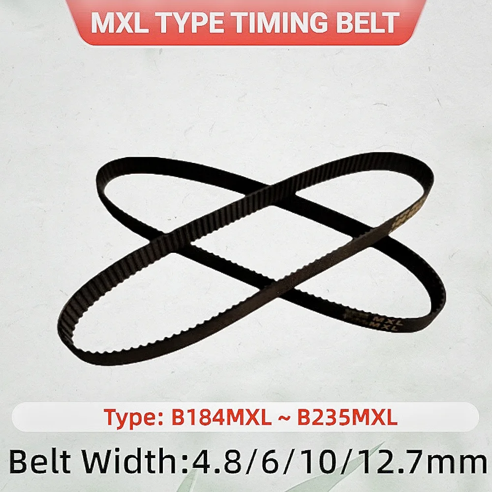 

MXL Timing Belt Width 4.8mm to 12.7mm Type:B184MXL B190MXL B200MXL B205MXL B210MXL B215MXL B220MXL B225MXL B230MXL B235MXL Belt