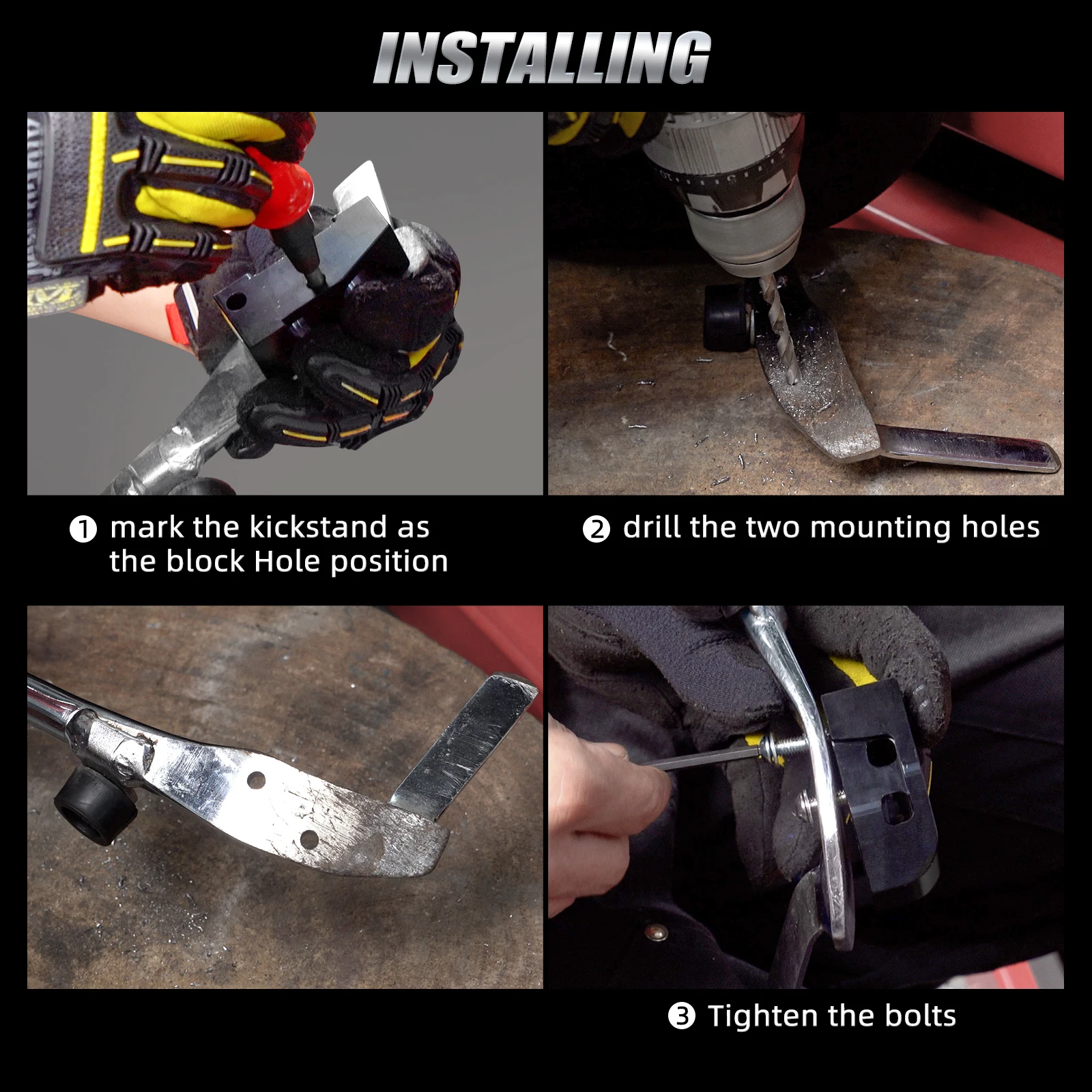 Ständer-Erhöhungsblöcke 1 Zoll / 2 Zoll für Harley Street Glide FLHX 06-24 Road King FLHR /Special 17-24 Ultra Limited FLHTK Electra Glide – Detail 5