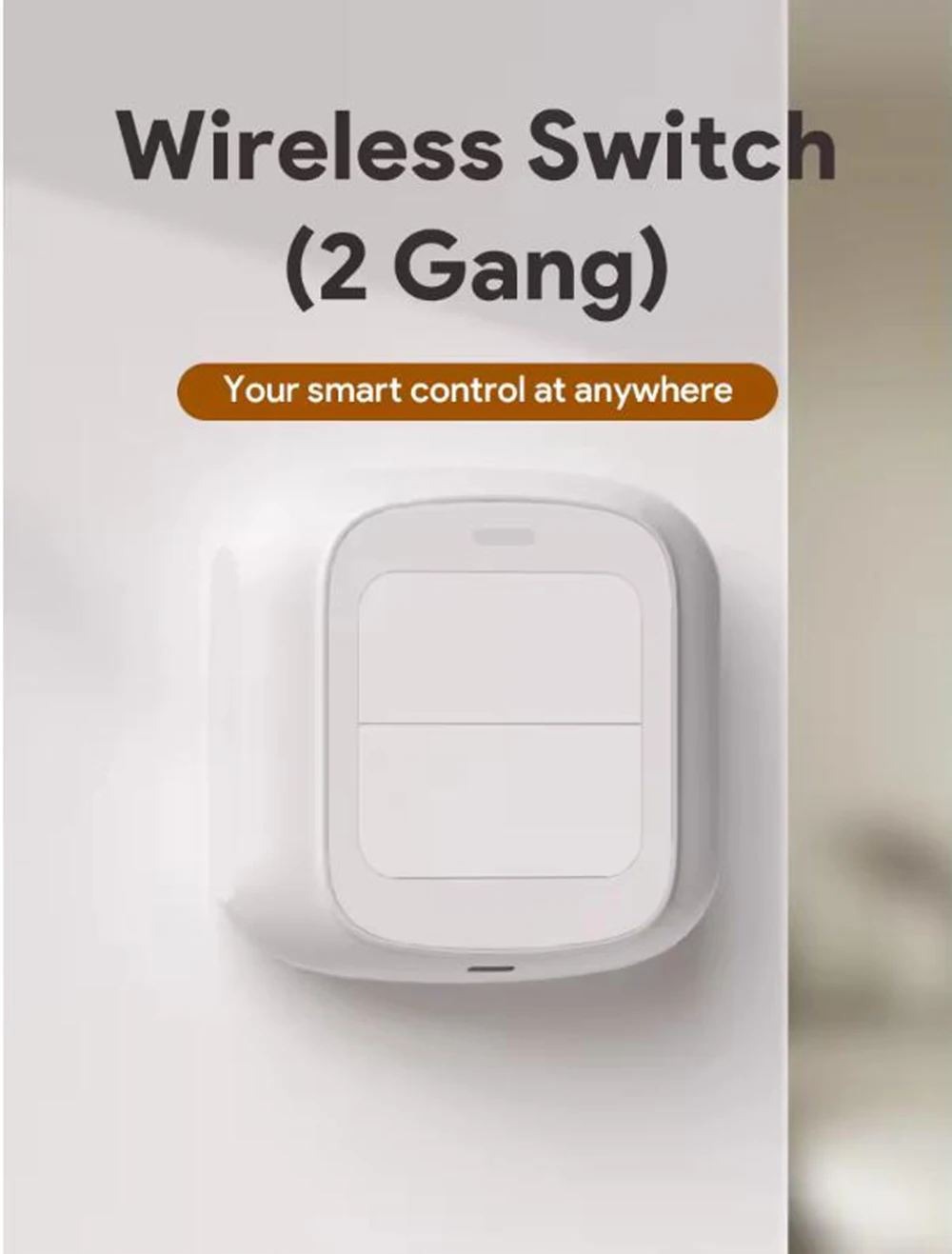 Zigbee-Interruptor de Escena Inteligente para el hogar, dispositivo inalámbrico con Wifi, doble apertura, Control remoto, Tuya