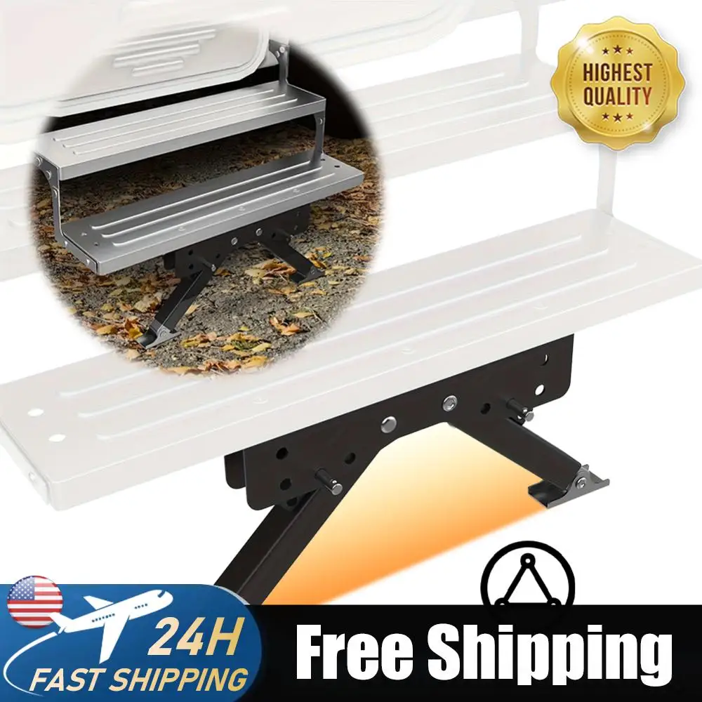 

Регулируемый кронштейн для складной подножки автодома, стабилизатор-опора для автодомов, прицепов и автодомов на колесах