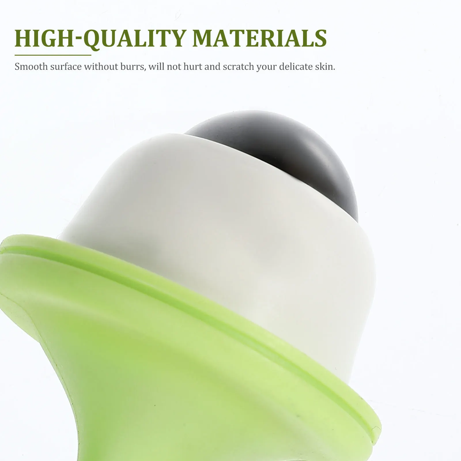 

2 шт. полипропиленовые бусины из нержавеющей стали, массажный шарик, легко держать, не царапается, подходит для шеи, плеч, ног, ног, рук, лица, спины