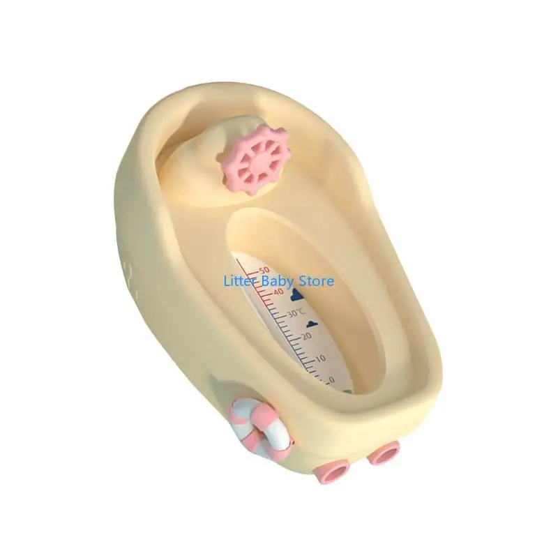 N80C Baby Shower Safety Thermometers Bath Thermometers Bathing Bathtub Temperature Measuring Meter Easy to Read Baby Essential