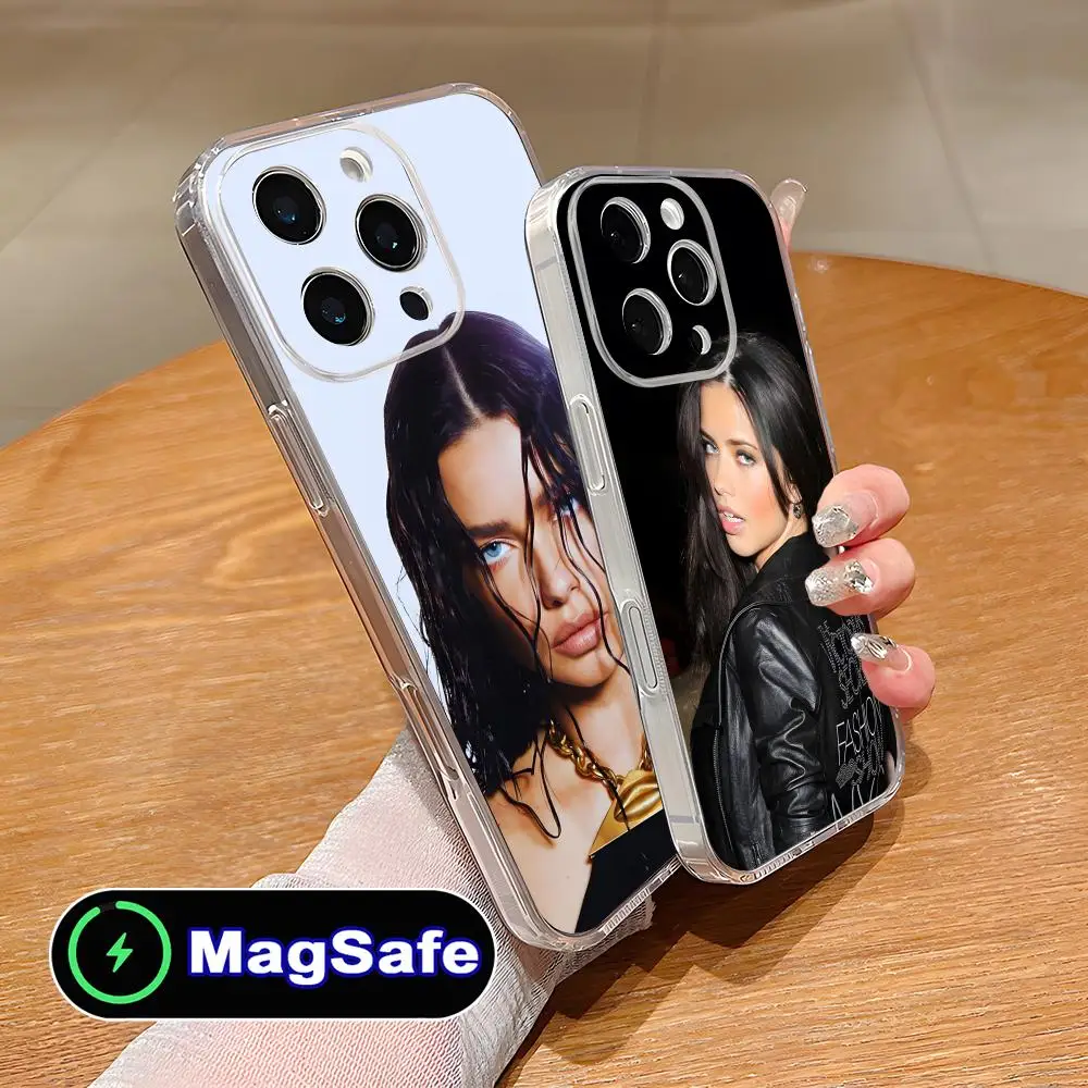 

Adriana Lima Mobile Phone Case for iPhone 17 16 15 14 13 12 11 Air Pro Max Plus Mini Magsafe Clear Colorful Cover Cover Pretty
